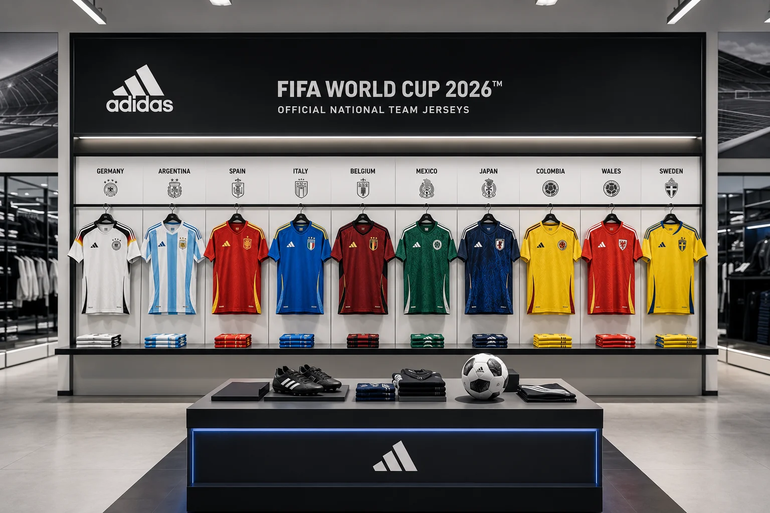La guida definitiva alle maglie della Coppa del Mondo FIFA 2026™: le migliori divise delle nazionali disponibili su Adidas Germania