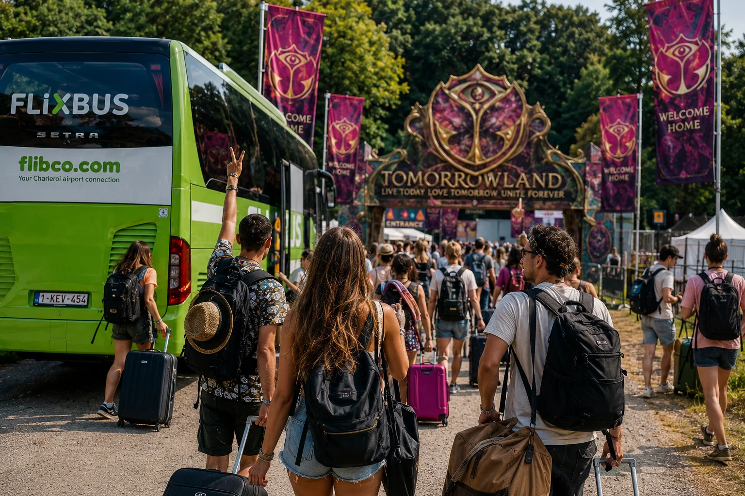La guida definitiva per raggiungere Tomorrowland dall'Italia con FlixBus